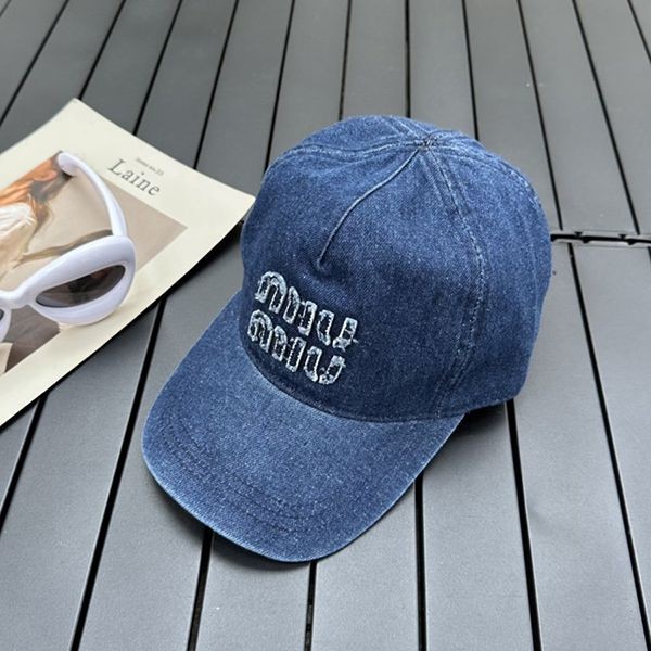 Miu Miu denim replica baseball cap myw69587