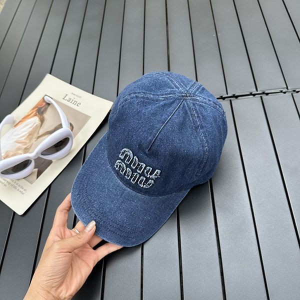 Miu Miu denim replica baseball cap myw69587