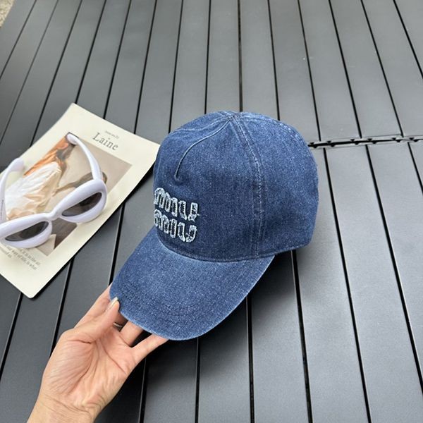 Miu Miu denim replica baseball cap myw69587