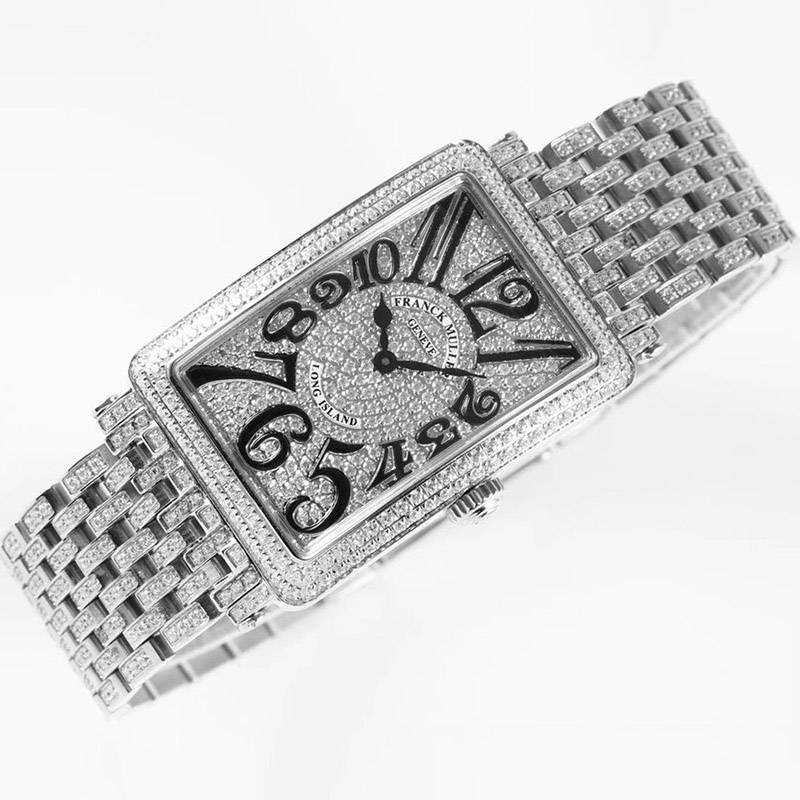 Frank Muller Long Island Replica N Grade Full Diamond frx55023