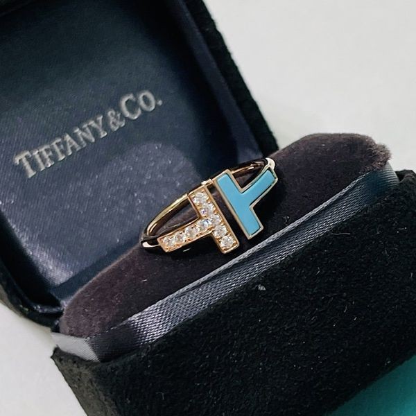 Immediate delivery Tiffany T diamond wire ring replica Tij72809