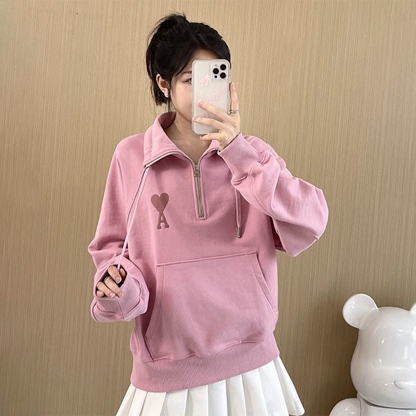 Ami Paris half-zip sweatshirt replica ams77014 Ami Paris half-zip sweatshirt replica ams77014
