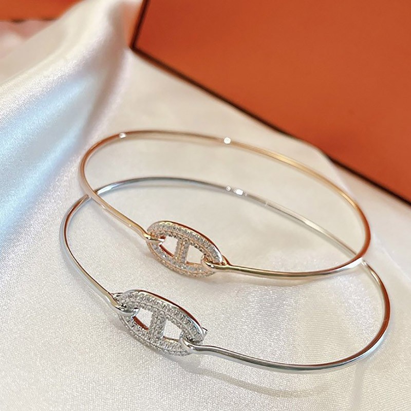 [Not available in Japan] Hermes Round Bracelet Replica Gold Popular erw75435