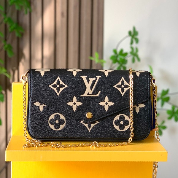 Louis Vuitton Shoulder Bag Replica Monogram Empreinte Pochette Felicie Mini Bag M80482 Louis Vuitton Shoulder Bag Replica Monogram Empreinte Pochette Felicie Mini Bag M80482