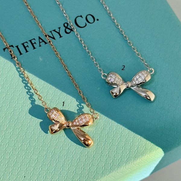 Stylish Tiffany Victoria Pendant Replica Platinum Diamond 2 Colors Tic16882