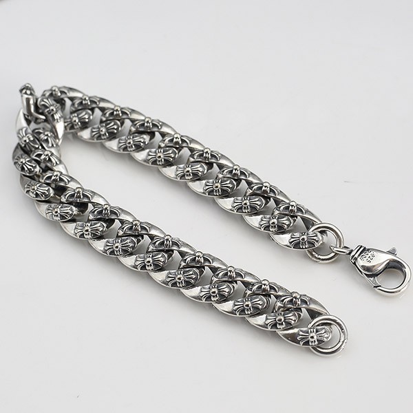 +Chrome Hearts Copy+ [Xtra Fancy/Chain Bracelet] Silver Kuf78280