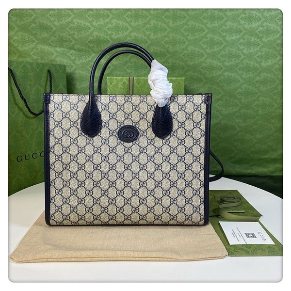 High quality Gucci GG Supreme canvas small tote bag replica guo82479