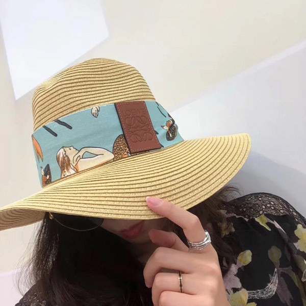 Loewe straw pamana hat replica women's hot item loo23544