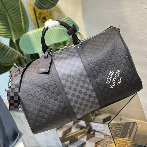 Stylish Louis Vuitton Replica Keepall Bandouliere 50 Damier Infinie N40443 Stylish Louis Vuitton Replica Keepall Bandouliere 50 Damier Infinie N40443