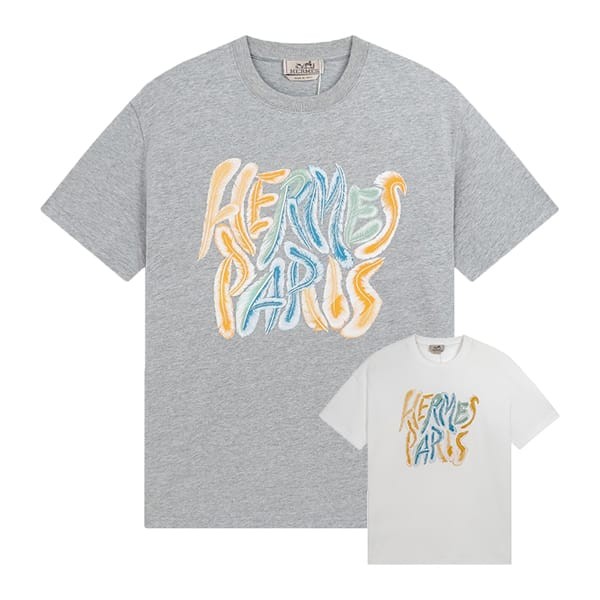 [Very popular?] Hermes replica logo T-shirt in 2 colors ery62609