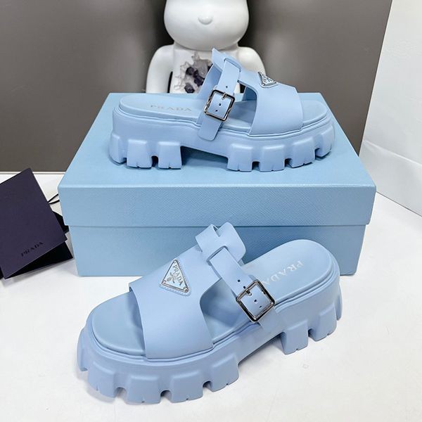 Very popular! Prada Replica Monolith Foam Rubber Sandals pua55585 Very popular! Prada Replica Monolith Foam Rubber Sandals pua55585