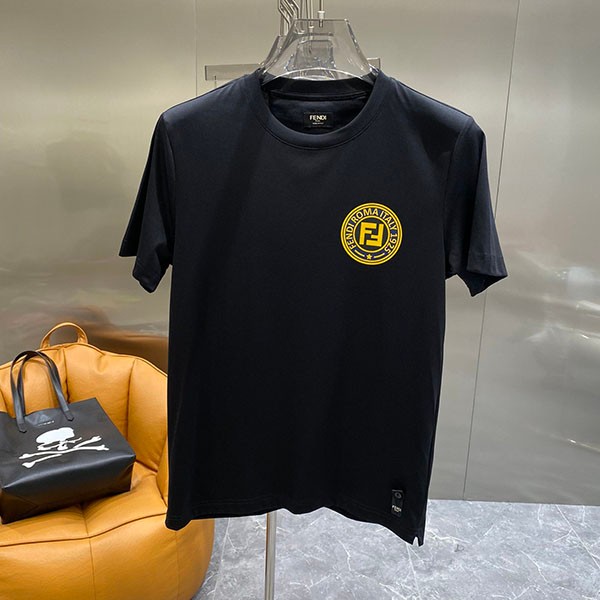 Fendi Replica FF Logo T-shirt fel39001 Fendi Replica FF Logo T-shirt fel39001