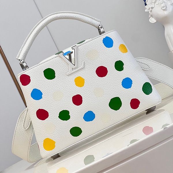 Nice LV×YK Capucines BB Replica Handbag White M21637