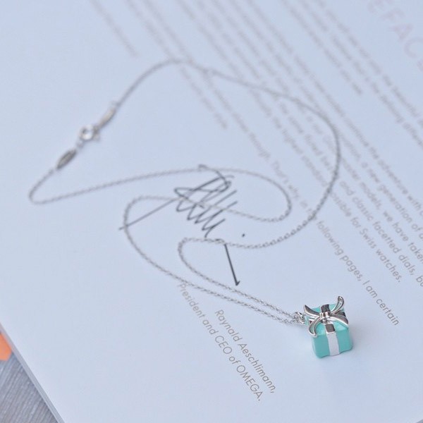 Tiffany Blue Box Charm and Chain Set Tiq86039