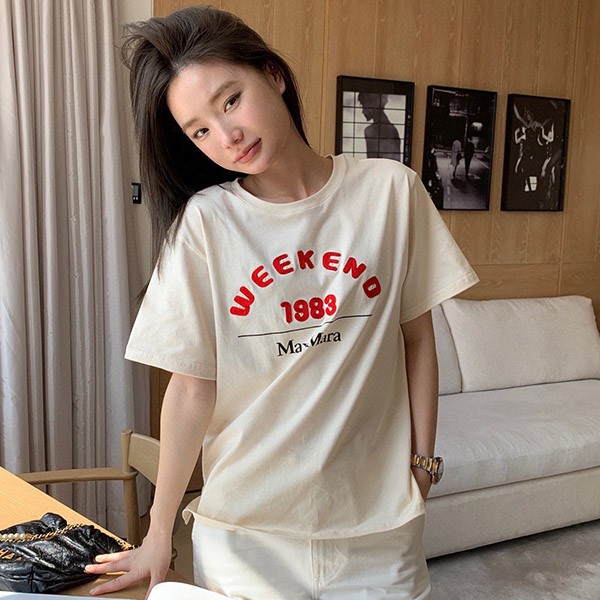 Max Mara Replica WEEKEND Pure Cotton Print T-Shirt map82763 Max Mara Replica WEEKEND Pure Cotton Print T-Shirt map82763