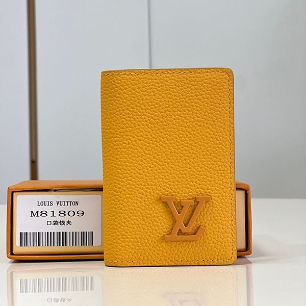 Very popular all over the world? Louis Vuitton card case replica Aerogram Saffron M81809
