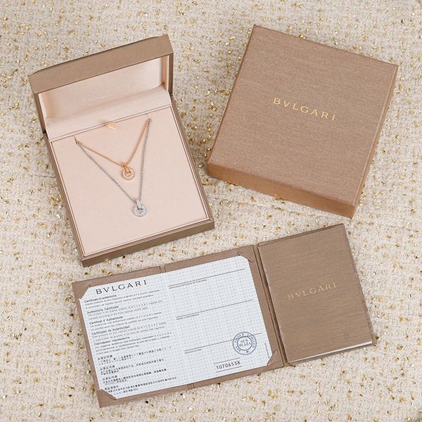 Bulgari Pink Gold Fake Diamond Necklace First come, first served? 203062