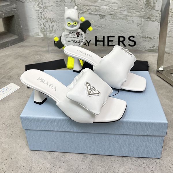 Hard to find Prada mules padded nappa sandals replica puy60391