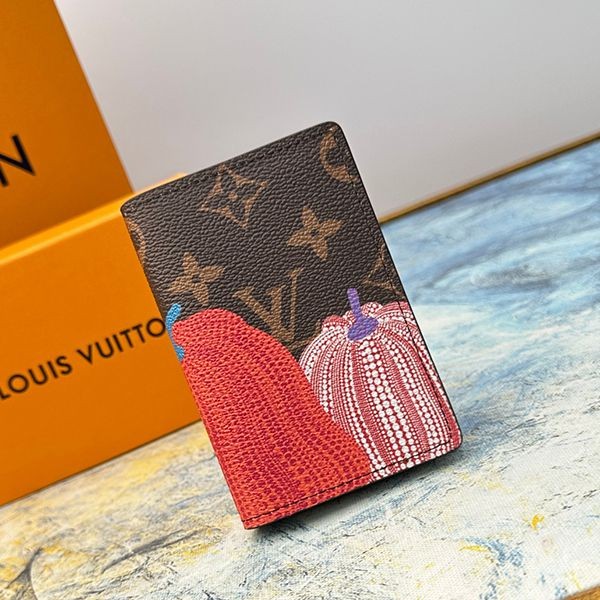 Immediate delivery [Yayoi Kusama collaboration] Louis Vuitton folding wallet replica ★ bi-fold M81969