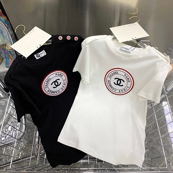 Chanel T-shirt replica short sleeve cotton logo sht29937