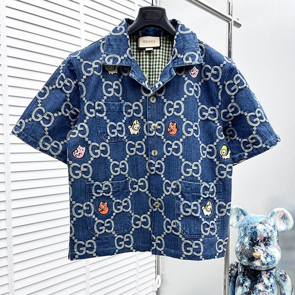 Gucci GG denim copy jacket T-shirt gug22124