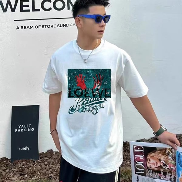 New and super limited? Loewe T-shirt replica short sleeve cotton lof34837 New and super limited? Loewe T-shirt replica short sleeve cotton lof34837