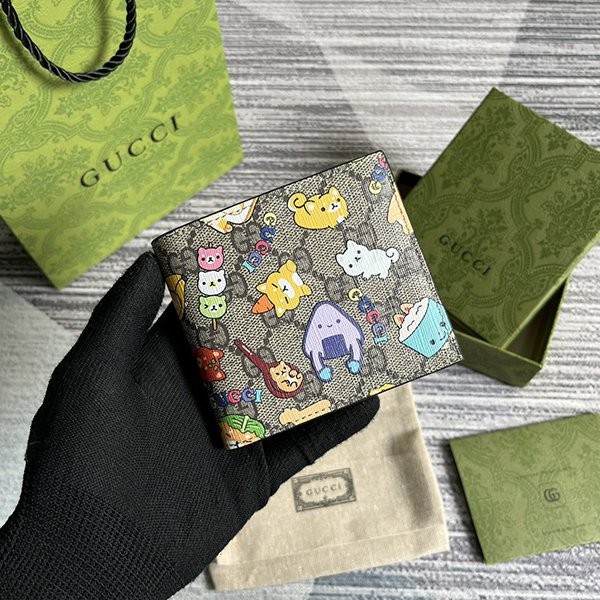 New limited edition? Gucci replica GG Supreme compact wallet gux26885