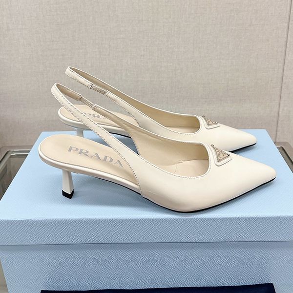 Attention ★ Prada Replica Patent Leather Slingback Pumps pua89218