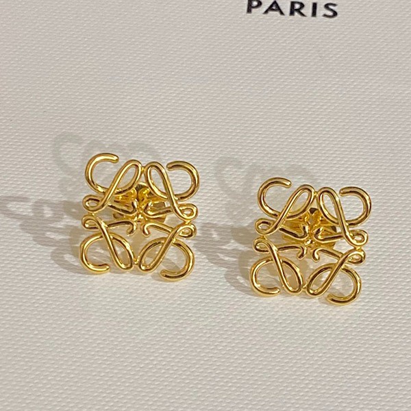 Eye-catching color Loewe replica Anagram stud earrings loh17499