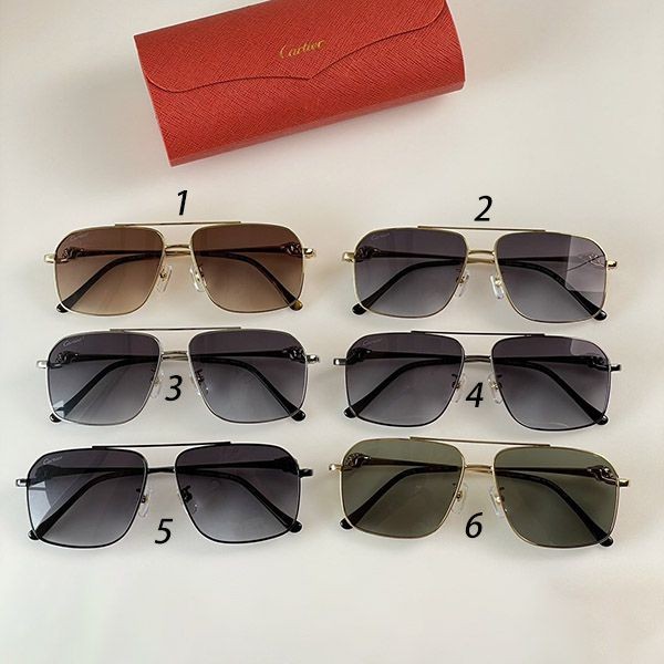 Cheap Cartier Replica Square Sunglasses 6 Colors with Tracking kaw74888
