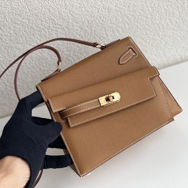 Perfect as a gift Hermes Kelly 20 replica outer stitching gold Epson bag erk21543