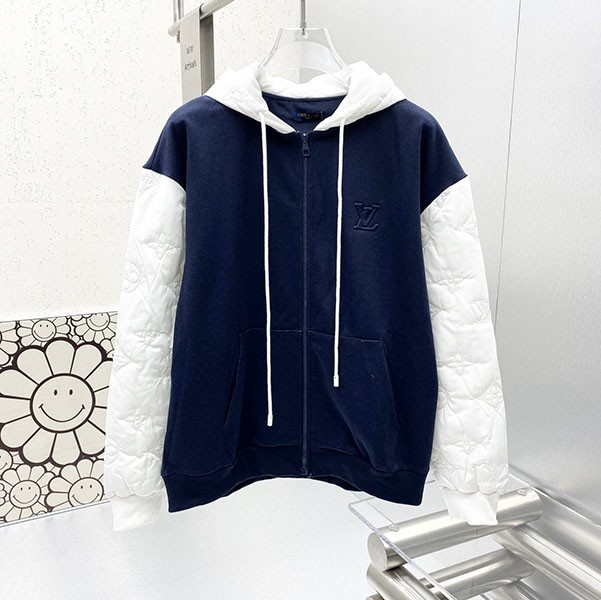 Hard to find Louis Vuitton replica quilted hoodie in monogram pattern vua18216