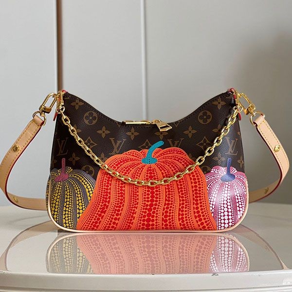 The second Kusama collaboration! Louis Vuitton shoulder bag replica pumpkin M46470 The second Kusama collaboration! Louis Vuitton shoulder bag replica pumpkin M46470