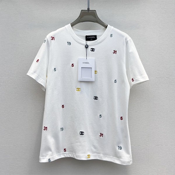[Colorful logo is stylish] Chanel top short sleeve copy shq90695