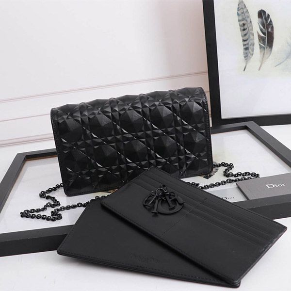 Lady Dior replica pouch, Cannage calfskin, 5 colors, sold out soon der59286