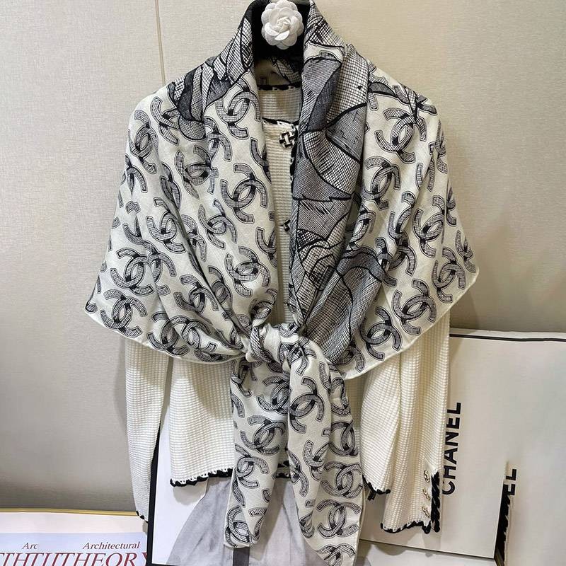 Cute Chanel cashmere/silk scarf replica/stole shi62740 Cute Chanel cashmere/silk scarf replica/stole shi62740