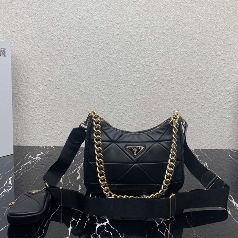 Hard to find Prada sheep fur replica shoulder bag with triangle logo puy25034 Hard to find Prada sheep fur replica shoulder bag with triangle logo puy25034