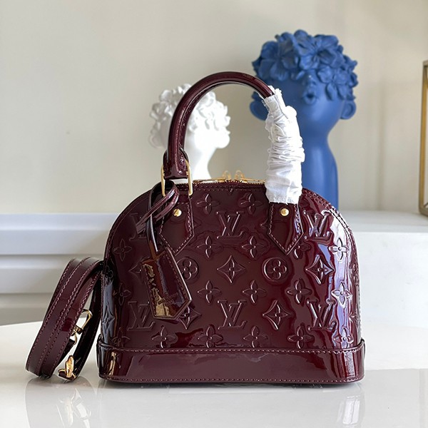 [Free Shipping] Louis Vuitton Monogram Patent Leather Alma BB vuy48215