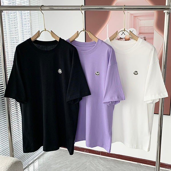 Free shipping Moncler Palm angels replica logo print logo patch T-shirt mop32480 Free shipping Moncler Palm angels replica logo print logo patch T-shirt mop32480