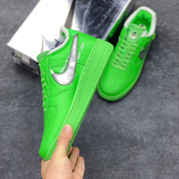 Off-White x Nike Air Force 1 Replica Low Brooklyn Light Green Spark DX1419-300