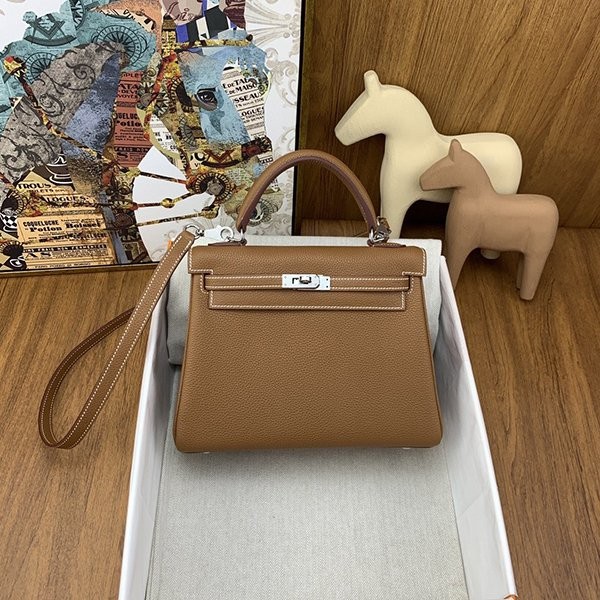 Extremely eye-catching! Hermes Kelly 25 replica with silver hardware erm56046 Extremely eye-catching! Hermes Kelly 25 replica with silver hardware erm56046
