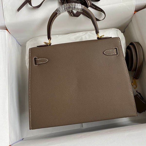 Hermes Kelly replica 25cm outer stitching Epson gold hardware eru69745