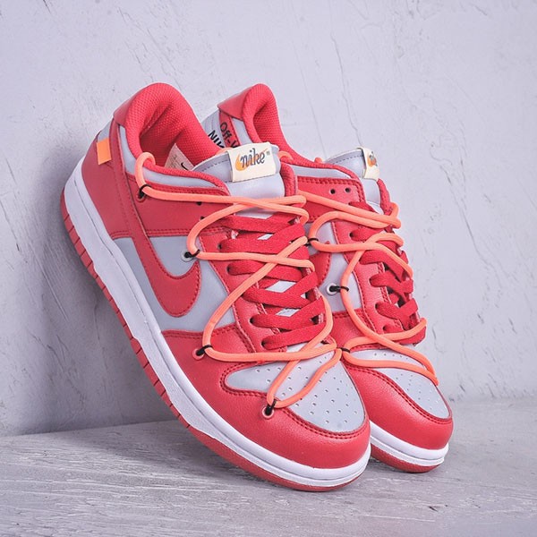 Super Hot Topic! Off-White x Nike Dunk Replica Low University Red/University Red CT0856600