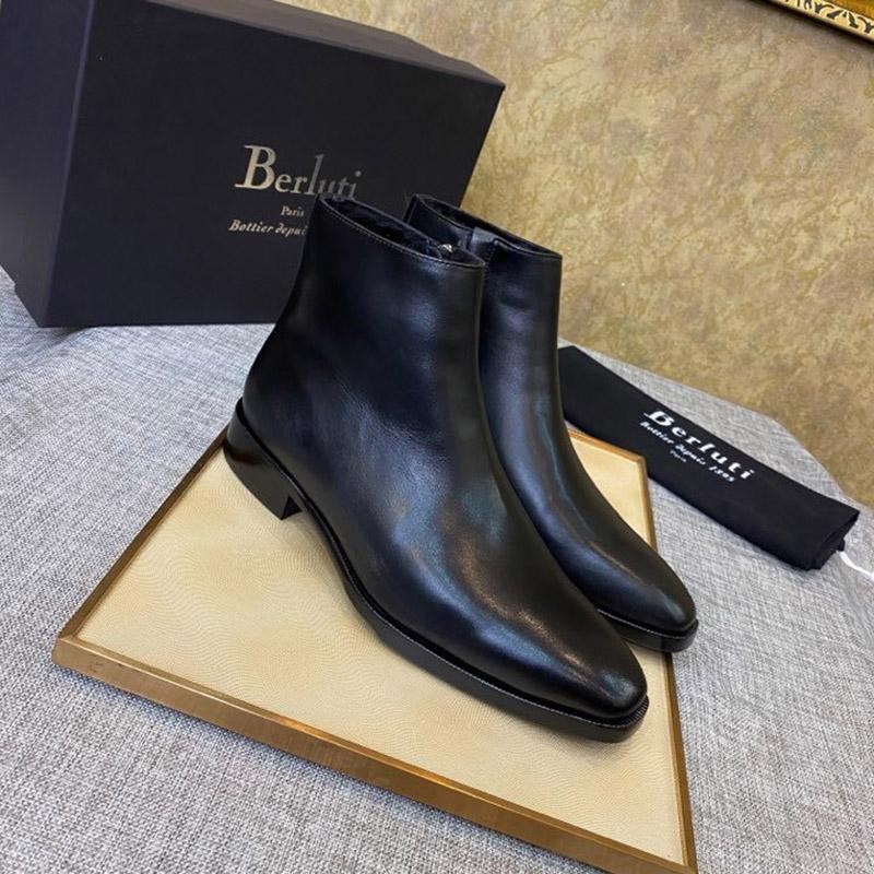 Popular ★ Berluti ★ Classic Chelsea Boots Leather Replica bea97184