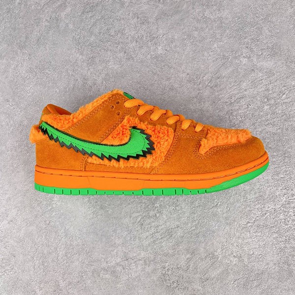 Grateful Dead x Nike Replica SB Dunk Low Orange Bear Bright Ceramic/Green Spark CJ5378-800