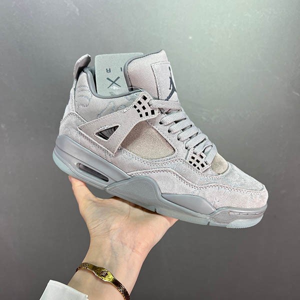 KAWS x Nike Air Jordan 4 Replica Retro Cool Grey/White 930155003