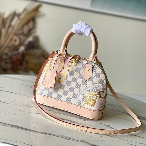 Popular! Quick delivery! [Louis Vuitton Alma BB Replica] Damier Azur 2way Bag N40472