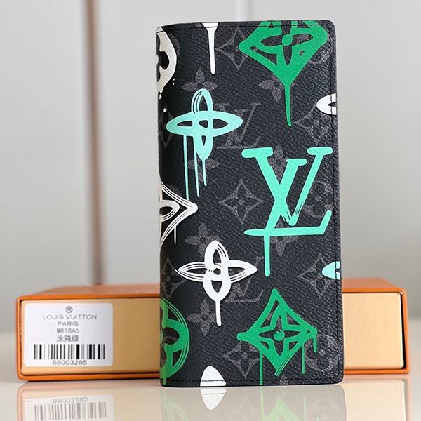 Eye-catching color Louis Vuitton Portefeuille Brazza NM long wallet copy M81846 Eye-catching color Louis Vuitton Portefeuille Brazza NM long wallet copy M81846