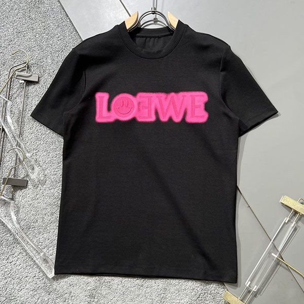 Latest and stylish ☆ Loewe ★ Anagram bicolor cotton T-shirt copy ★ lou89139