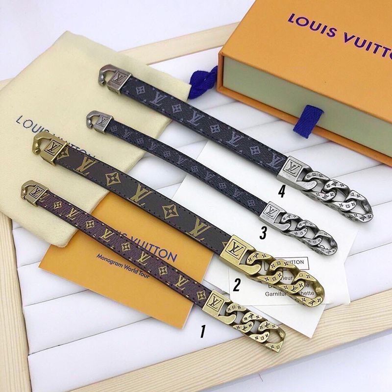 Rare Louis Vuitton Bracelet Mono Chain Bracelet Replica 4 Colors M6552E